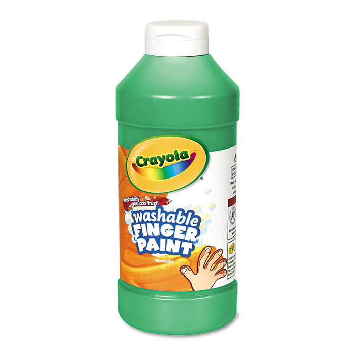 Washable Fingerpaint, Green, 16 oz Bottle