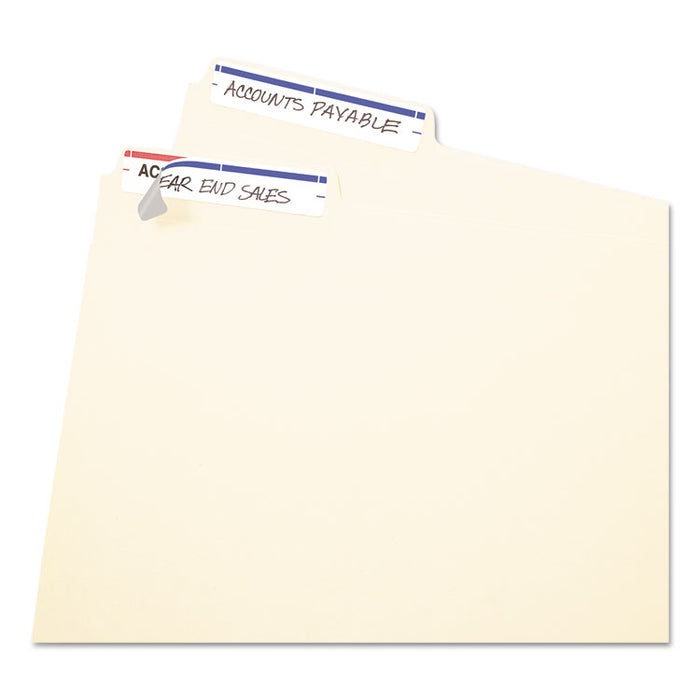 Printable 4" x 6" - Permanent File Folder Labels, 0.69 x 3.44, White, 7/Sheet, 36 Sheets/Pack, (5200)
