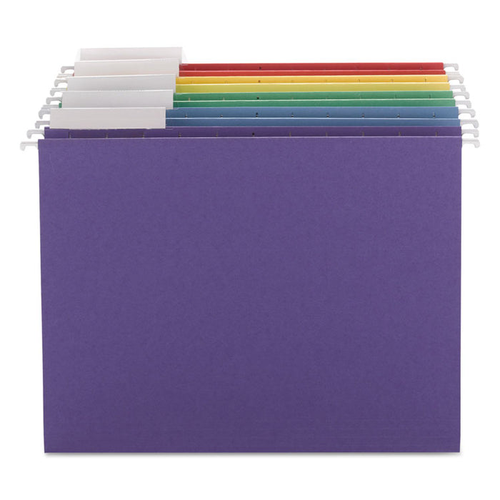 Color Hanging Folders with 1/3 Cut Tabs, Letter Size, 1/3-Cut Tabs, Assorted Colors, 25/Box