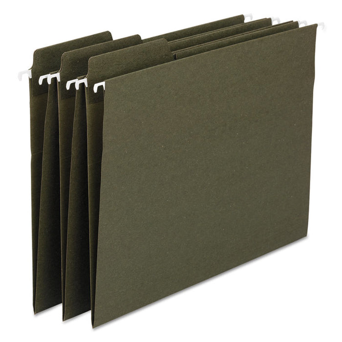 FasTab Hanging Folders, Legal Size, 1/3-Cut Tabs, Standard Green, 20/Box