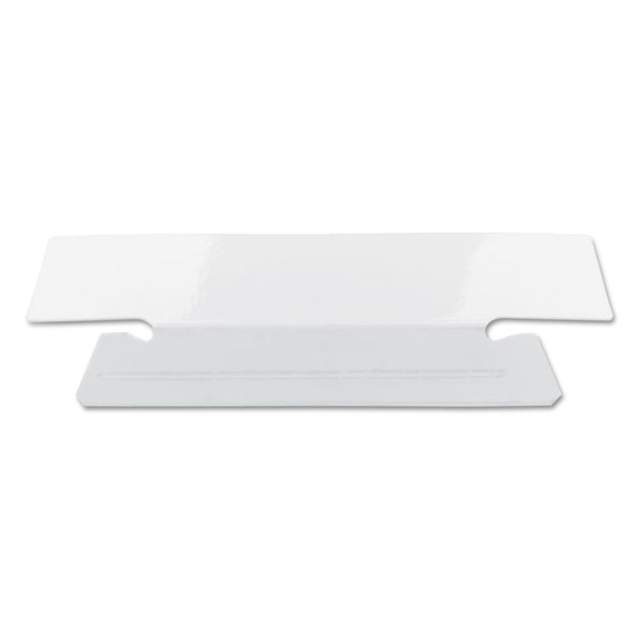 Erasable Hanging Folder Tabs, 1/3-Cut Tabs, White, 3.5" Wide, 25/Pack