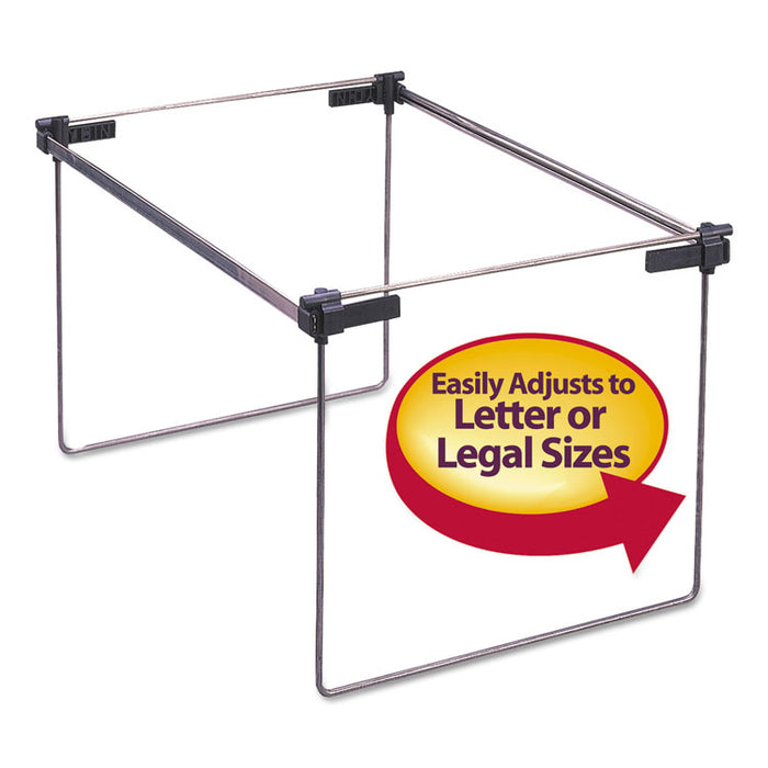 Hanging Folder Frame, Letter/Legal Size, 12-24" Long, Steel, 2/Box