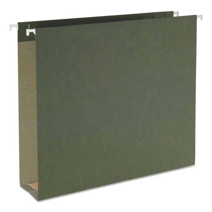 Box Bottom Hanging File Folders, Letter Size, Standard Green, 25/Box