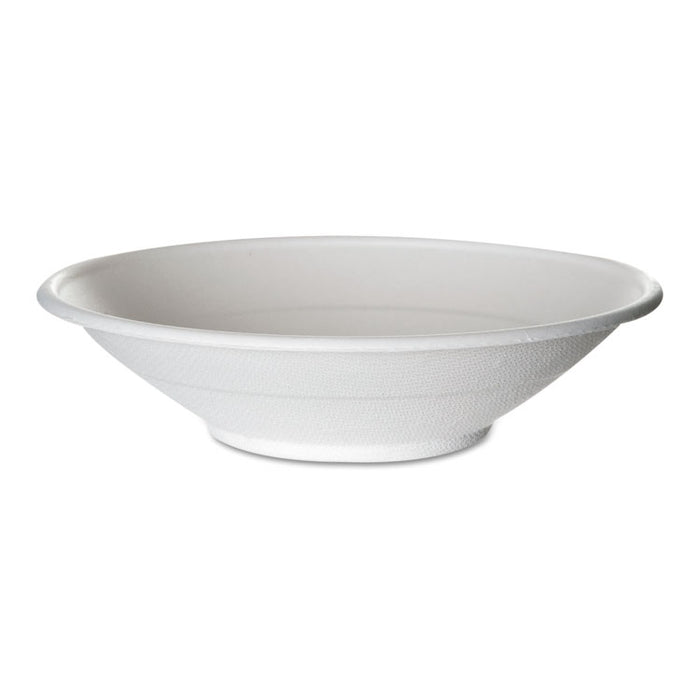 Renewable and Compostable Sugarcane Bowls, 24 oz, Natural White, 50/Pack, 8 Packs/Carton