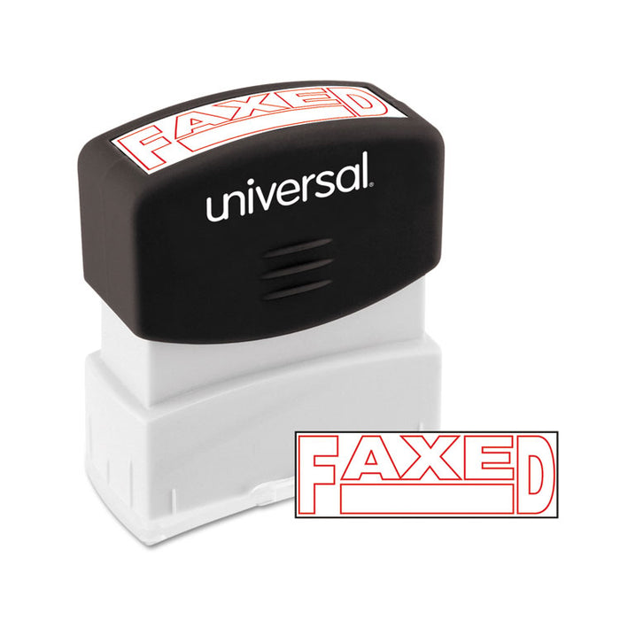 Message Stamp, FAXED, Pre-Inked One-Color, Red