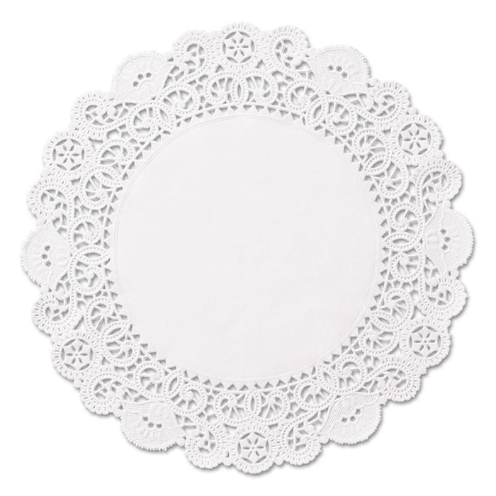 Brooklace Lace Doilies, Round, 5", White, 2000/Carton