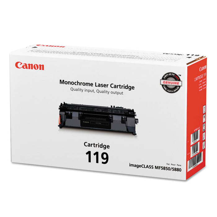 3479B001 (CRG-119) Toner, 2100 Page-Yield, Black