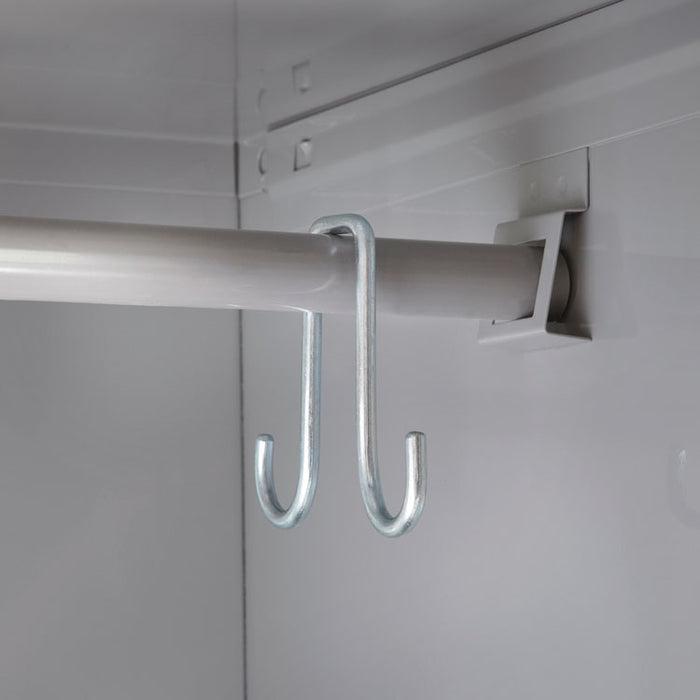 Single-Tier Locker, 12w x 18d x 78h, Two-Tone Gray