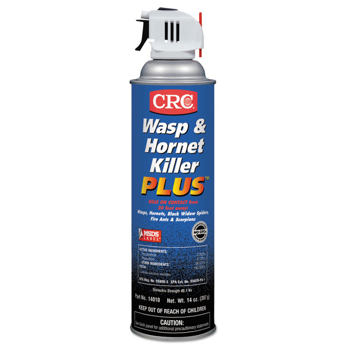 Wasp & Hornet Killer Plus Insecticide, 14 oz Aerosol Can, 12/Carton