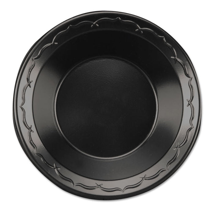 Elite Laminated Foam Dinnerware, Bowl, 12oz, Black, 125/Pack, 8 Pack/Carton