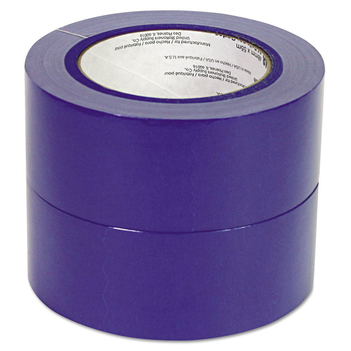 Premium Blue Masking Tape with UV Resistance, 3" Core, 48 mm x 54.8 m, Blue, 2/Pack