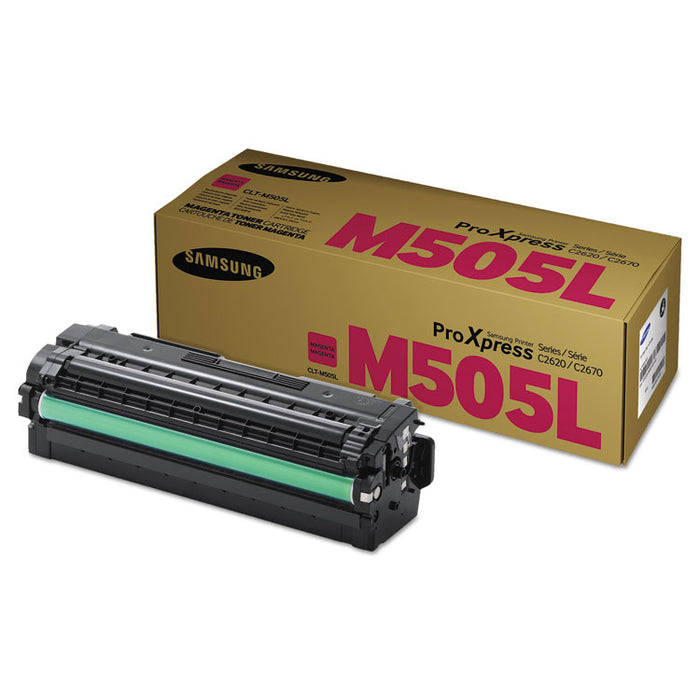 SU304A (CLT-M505L) Toner, 3,500 Page-Yield, Magenta