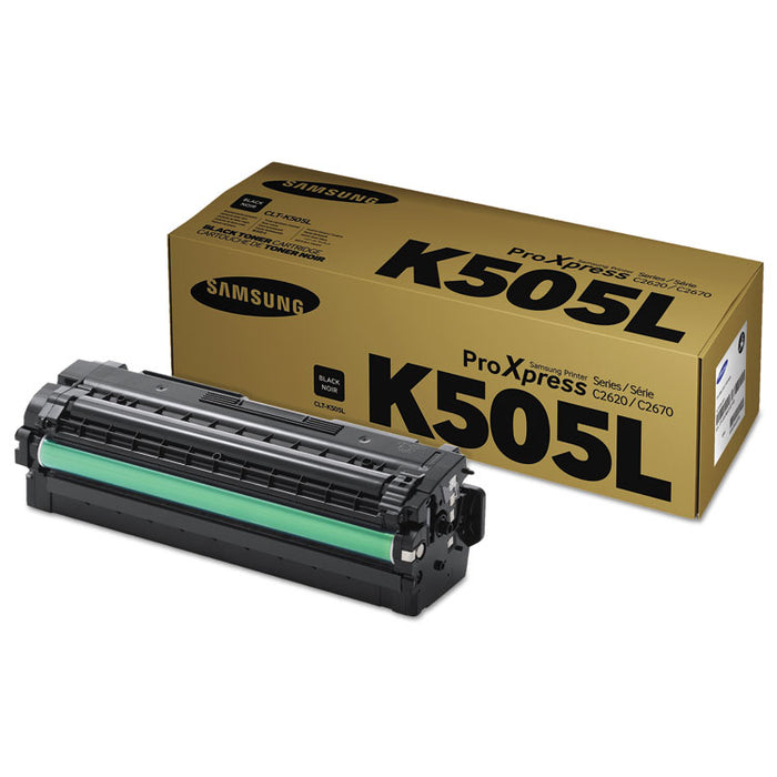 CLT-K505L (SU170A) Toner, 6000 Page-Yield, Black