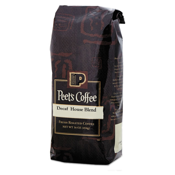 Bulk Coffee, House Blend, Decaf, Ground, 1 lb Bag