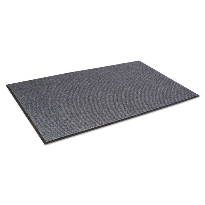 Needle Rib Wipe and Scrape Mat, Polypropylene, 36 x 120, Gray