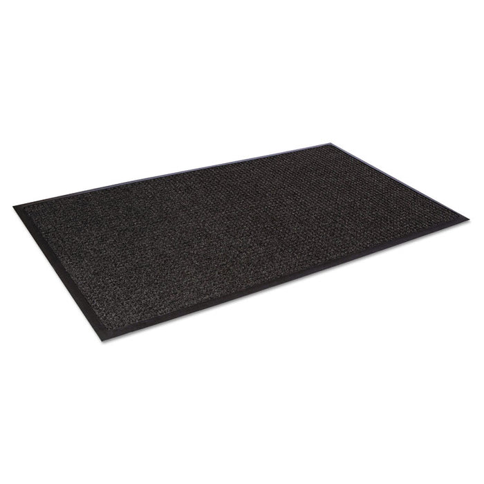 Super-Soaker Wiper Mat with Gripper Bottom, Polypropylene, 36 x 60, Charcoal
