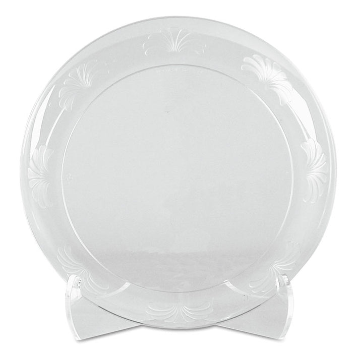 Designerware Plates, Plastic, 6", Clear, 18/PK, 10 PK/CT