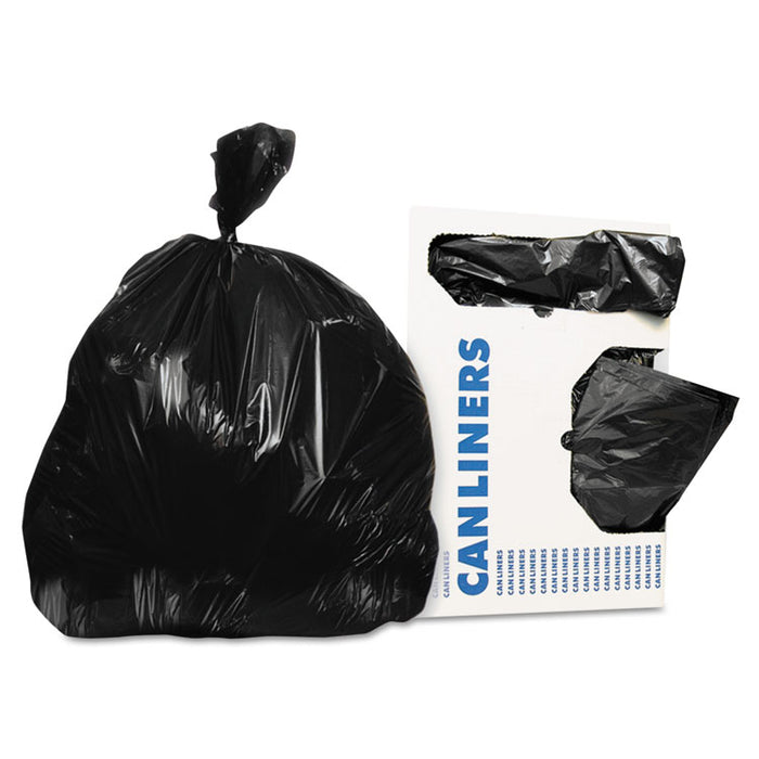 Low-Density Can Liners, 12-16 gal, 0.35 mil, 24 x 32, Black, 1,000/Carton