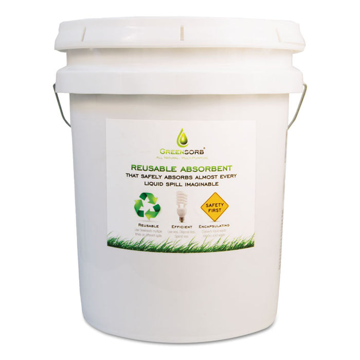 Eco-Friendly Sorbent, Clay, 25 lb Bucket