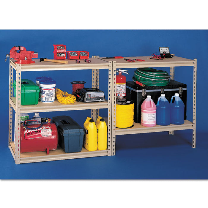 Stur-D-Stor Shelving, Five-Shelf, 48w x 24d x 84h, Sand