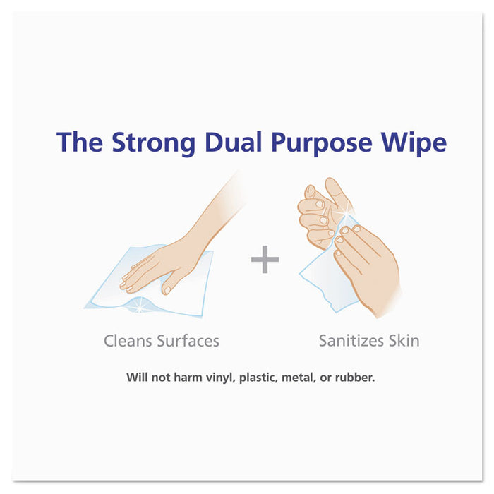 Hand Sanitizing Wipes, 6 x 8, Fresh Citrus Scent, White, 1,200/Refill Pouch, 2 Refills/Carton