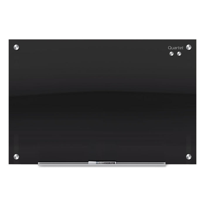 Infinity Black Glass Magnetic Marker Board, 72 x 48