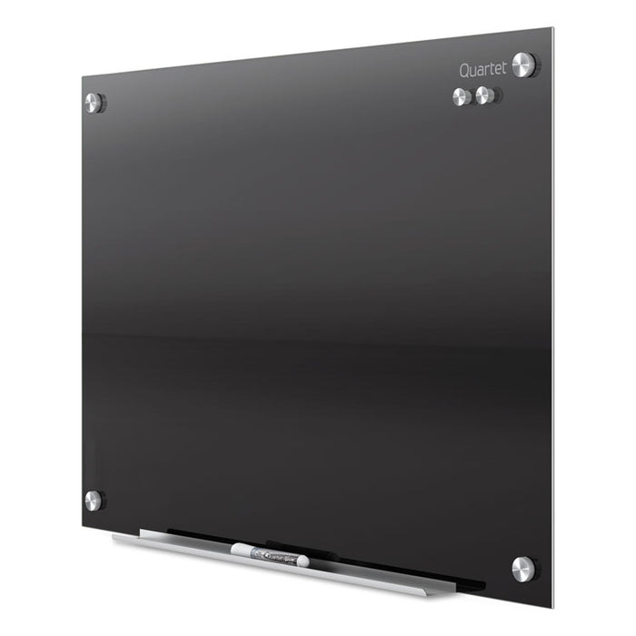 Infinity Magnetic Glass Marker Board, 36 x 24, Black