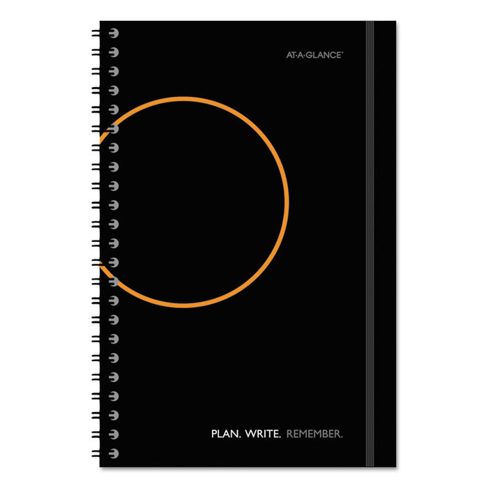 Plan. Write. Remember. Notebook with Reference Calendar, 9 x 5 5/8, Black