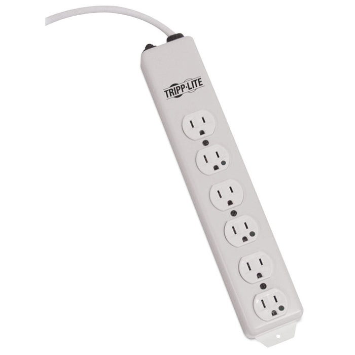 Medical-Grade Power Strip Not for Patient-Care Vicinity, 6 Outlets, 6 ft. Cord