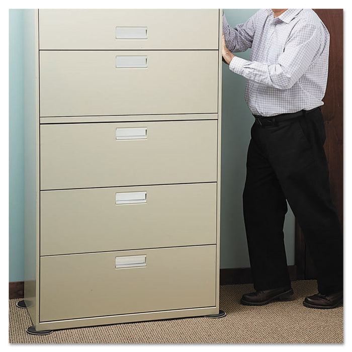 Mighty Mighty Movers Reusable Furniture Sliders, Round, 5" Dia., Beige, 4/Pack