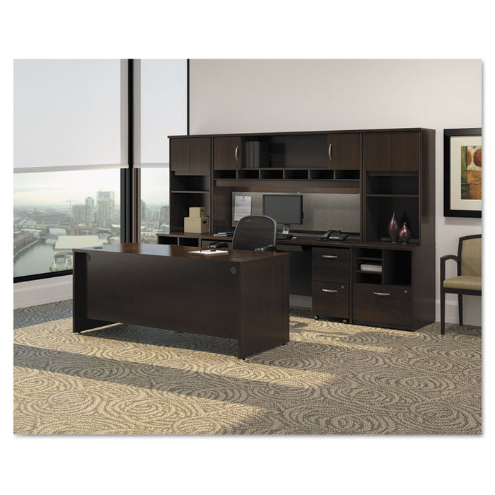 Series C Collection 72W Credenza Shell, Mocha Cherry/Graphite Gray
