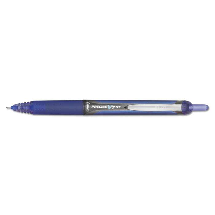 Precise V7RT Roller Ball Pen, Retractable, Fine 0.7 mm, Blue Ink, Blue Barrel