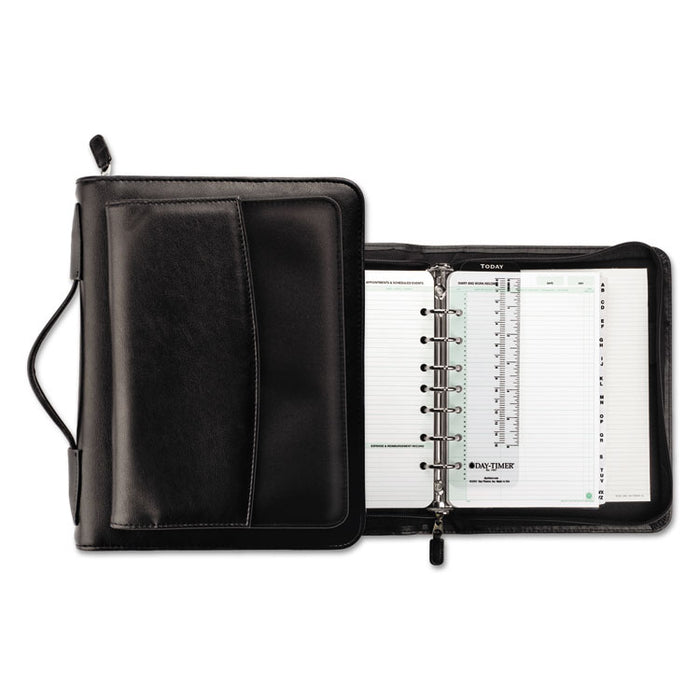 Vinyl/Microfiber Briefcase Starter Set, 8 1/2 x 5 1/2, White