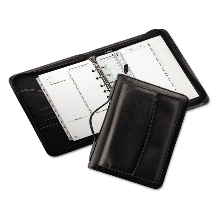 Vinyl/Microfiber Briefcase Starter Set, 8 1/2 x 5 1/2, White