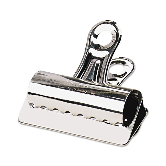Bulldog Clips, Jumbo, Nickel, 12/Box