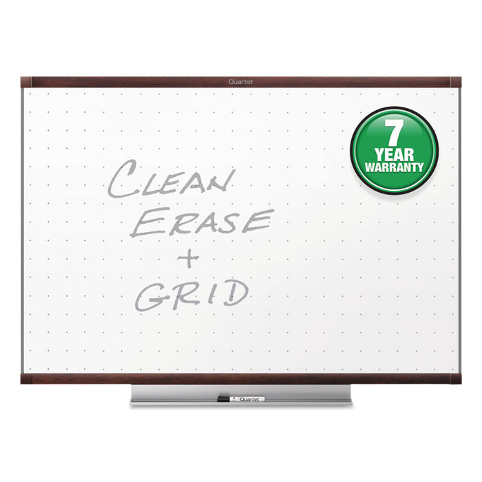 Prestige 2 Total Erase Whiteboard, 72 x 48, Mahogany Color Frame