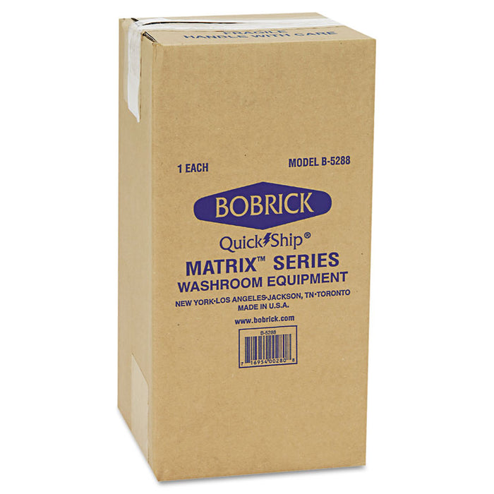 Matrix Series Two-Roll Tissue Dispenser, 6.25 x 6.88 x 13.5, Gray