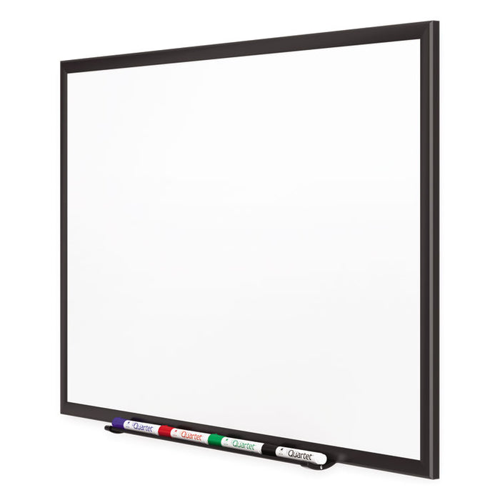 Classic Porcelain Magnetic Whiteboard, 36 x 24, Black Aluminum Frame
