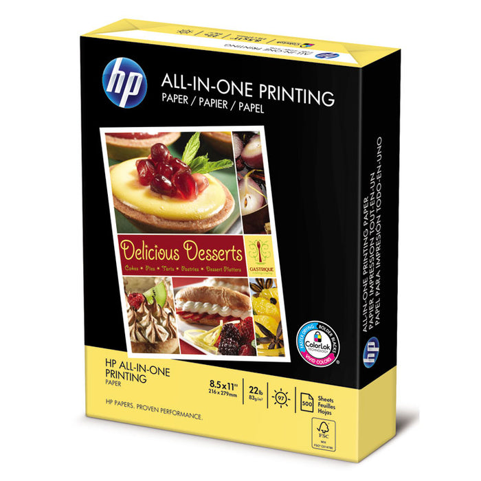 All-In-One22 Paper, 97 Bright, 22lb, 8.5 x 11, White, 500/Ream