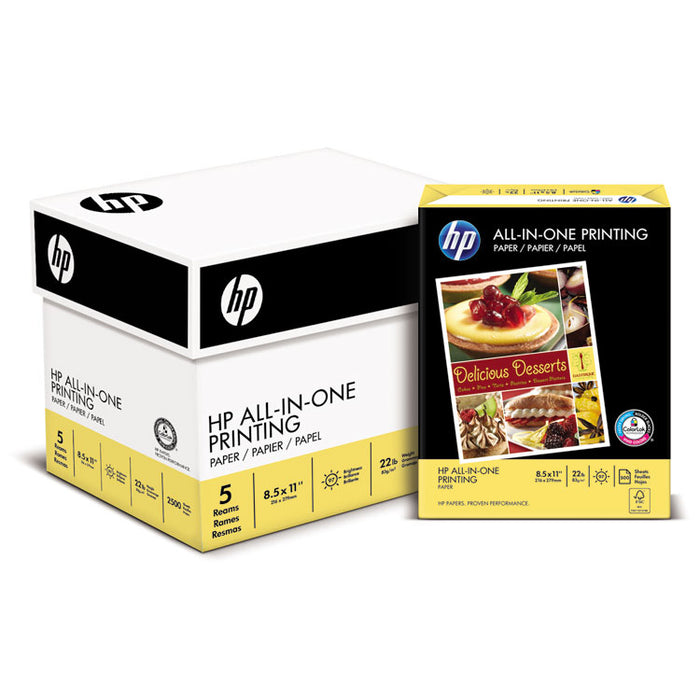 All-In-One22 Paper, 97 Bright, 22lb, 8.5 x 11, White, 500/Ream