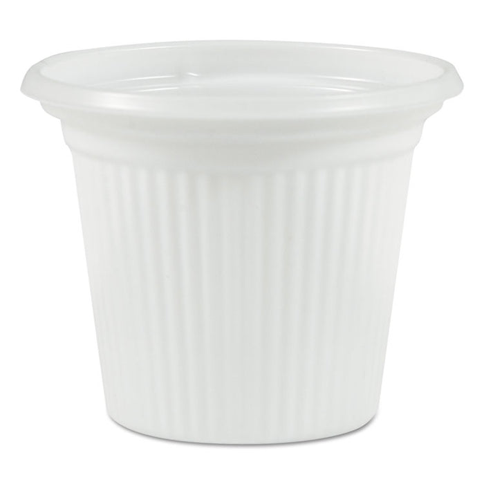 Plastic Souffle Cups, 3/4oz, Translucent, 250/Sleeve, 20 Sleeves/Carton