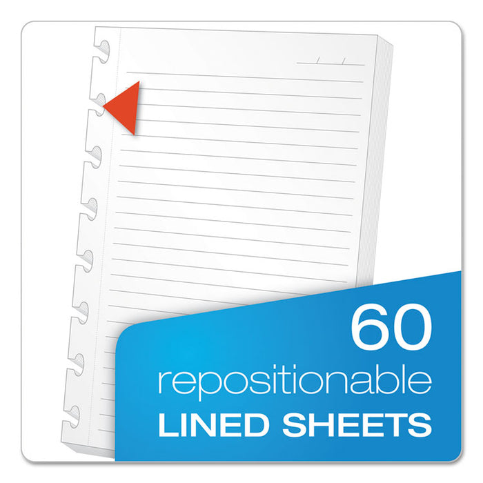 Versa Crossover Notebook, 3 Subject, Wide/Legal Rule, Navy Cover, 11 x 8.5, 60 Sheets