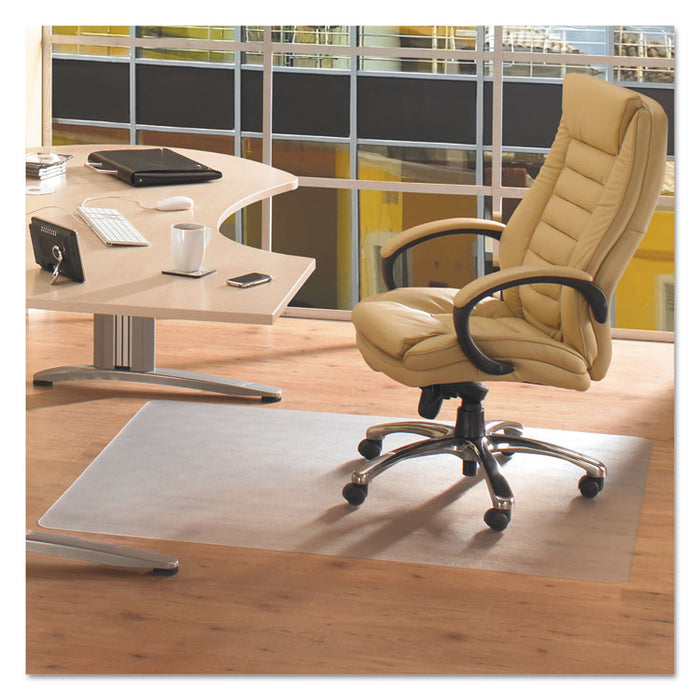 Cleartex Advantagemat Phthalate Free PVC Chair Mat for Hard Floors, 48 x 36, Clear