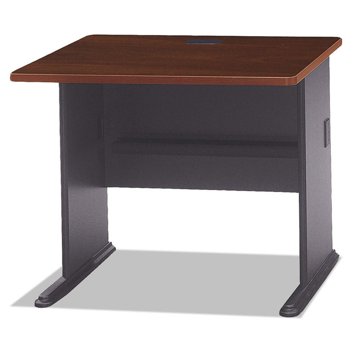 Series A Collection 36W Desk, 35.63w x 26.88d x 29.88h, Hansen Cherry/Galaxy