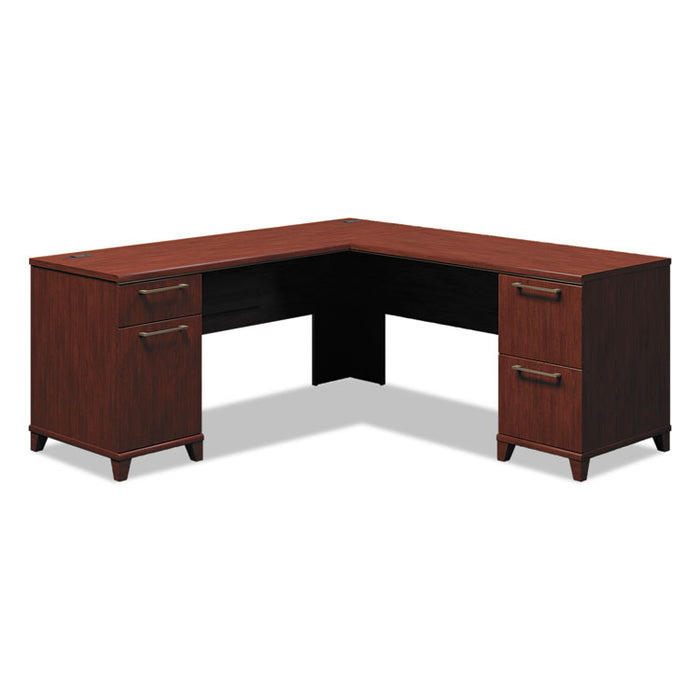 Enterprise Collection L-Desk Pedestal, 70.13" x 70.13" x 29.75", Harvest Cherry, (Box 1 of 2)