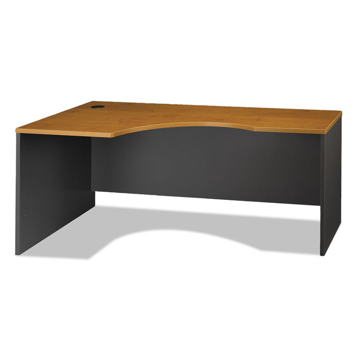 Series C Collection Left Corner Desk Module, 71.13" x 35.5" x 29.88", Natural Cherry/Graphite Gray