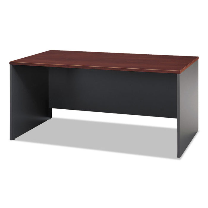 Series C Collection 66W Desk Shell, 66w x 29.38d x 29.88h, Hansen Cherry/Graphite Gray