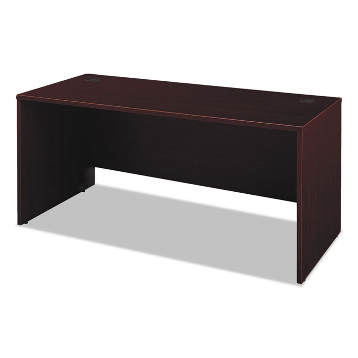 Series C Collection 66W Desk Shell, 66w x 29.38d x 29.88h, Mahogany