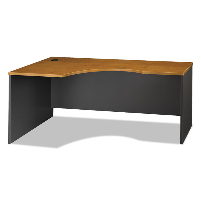 Series C Collection Left Corner Desk Module, 71.13" x 35.5" x 29.88", Natural Cherry/Graphite Gray