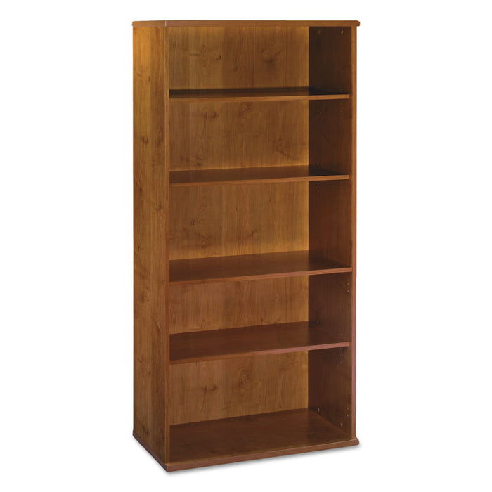 Series C Collection 36W 5 Shelf Bookcase, Natural Cherry